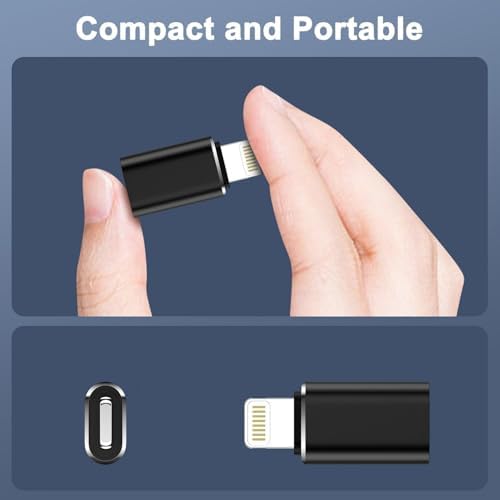 Alternative view of Lightning To USB Type C Dönüştürücü Adaptör x 2 Adet – IPhone & IPad Uyumlu/Iphone 14'e Kadar Uyumlu