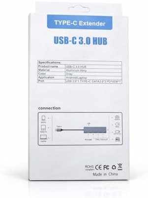 Alternative view of USB-C 3.0 Hub Çoklayıcı Type-C Extender 5Gbps Hızlı Veri Aktarım PD 100W Şarj Destekli USB Çoklayıcı Adaptör Laptop Tablet Telefon için USB 3.0 Çoklu Port Dönüştürücü | ADS-311