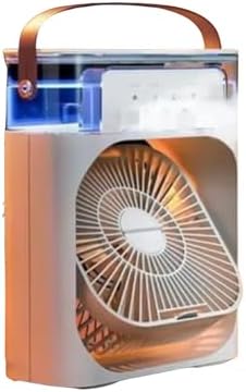 Alternative view of Buzlu Vantilatör Mini Fan 5 Spreyli Su Püskürtmeli 600 ML Buhar Makinesi Nemlendirici Mini Klima Rgb