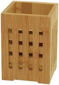 Bambu Mutfak Organizeri, Kare 10×10 cm, Pencereli Ahşap Düzenleyici Kutusu - Görsel 3