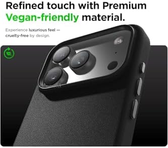 - iPhone 17 Pro ile uyumlu Kılıf Leather Magsafe ile uyumlu Deri Liquid Kapak Hassas Butonlu içi Kadife Sert Silikon