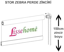 Alternative view of Stor ve Zebra Perde Mekanizma Zinciri (Beyaz Renk Rediktörlü)