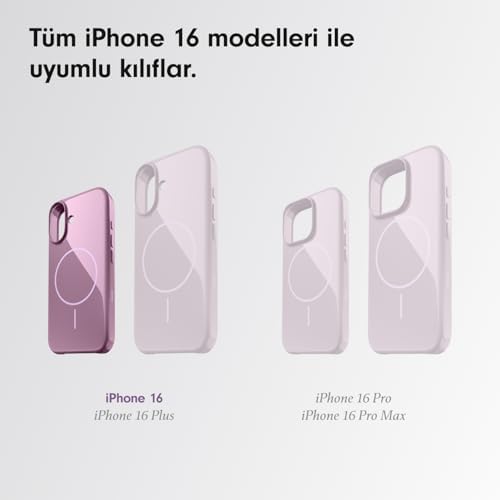 Beats iPhone 16 Kılıf - MagSafe, Çizilmeye Dayanıklı Koruyucu Kılıf, İnce Form, Mikrofiber Kaplama - Menekşe Moru - Görsel 3