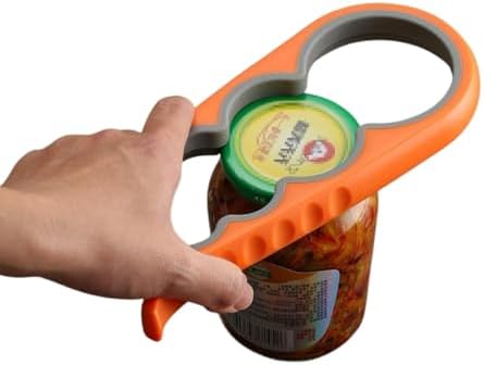Kavanoz ve Şişe Açacağı – Turuncu Boy Ergonomik, Silikon Kaymaz Kavrama, Kavanoz ve Şişe Kapak - Görsel 3