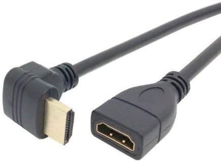 Al-4667 HDMI Dişi Erkek Uzatma 90 Derece Dirsek Kablosu 1 Metre