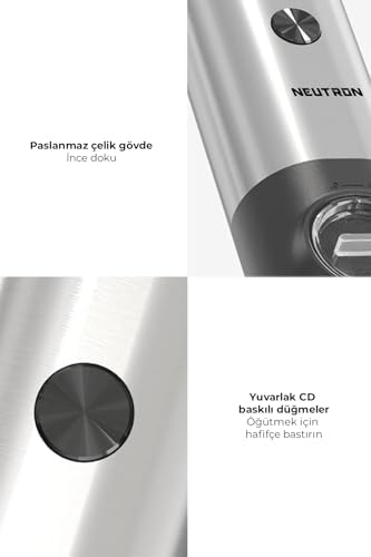 Pilli Led Işıklı Otomatik Ayarlanabilen Tuz ve Karabiber Baharat Öğütücü - Görsel 3