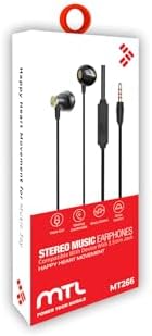 3.5 MM Jack Girişli Stereo Kulak İçi Metal Kablolu Kulaklık Konforlu Ses Siyah ile uyumlu
