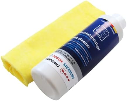 /Siemens 6900311502 Cam Seramik Ocaklar için Bakım Seti, 1 x 250 ml Cam Seramik Temizleyici, Metal Kazıyıcı ve Temizleme Bezinden Oluşur, Orijinal No.: 311502