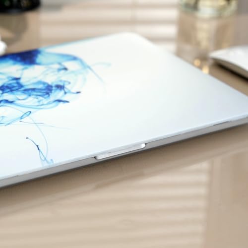 MacBook Pro 15 Renkli Desenli Kılıf A1707 A1990 Uyumlu Baskılı Sert Kılıf İnce Hafif Koruyucu Kapak Mavi - Görsel 3