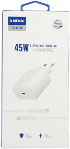 S-50 USB-C Type-C Şarj Aleti Set, Beyaz