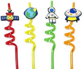 Renkli Eğlence Pipetleri – 6’lı Karışık Paket (24 pipet)(26CM)
