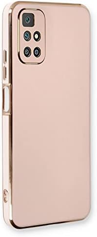 Xiaomi Redmi 10 2022 için Kılıf Olive Plated Pembe [Redmi 10 2022 ile Uyumlu Kılıf - Pembe]