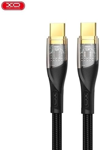 XO NB-Q223B Type-C to Type-C Kablo 1,2m – 60W Hızlı Şarj ve 5Gbps Veri Aktarımı Siyah - Görsel 3