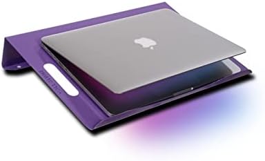 M1 Notebook Standı Laptop Yükseltici Soğutucu Altlığı (Lila) - Görsel 3