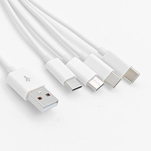 4768 4 in 1 USB Tip-C Şarj Kablosu Çoklayıcı 1 Metre