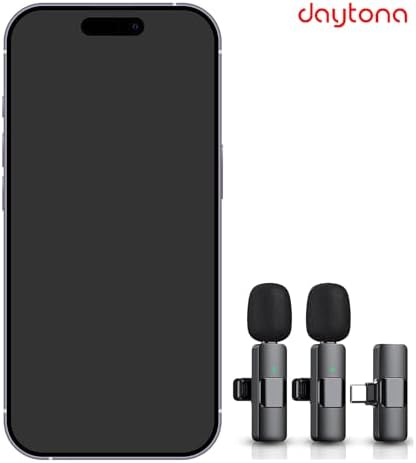 K9T2 Type-C Bağlantılı, 360° Ses Yakalama, Gürültü Azaltma Özellikli; Android, iPad ve iphone 15 ve 16/Plus/Pro/ProMax ve 17/Pro/ProMax Uyumlu Kablosuz Çiftli Yaka Mikrofonu - Görsel 3