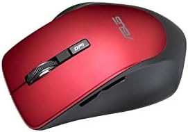 Asus WT425 Kablosuz Optik Sessiz Tıklama Özellikli Kırmızı Mouse