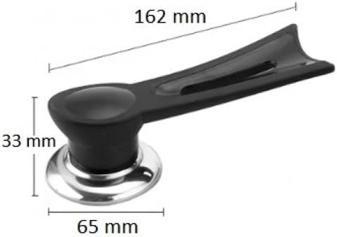 Dikey Tencere Kapağı Kolu – Isıya Dayanıklı, Ergonomik Tasarım, Tencere Kapakları İçin Tutacak, Siyah Renk – Mutfak Aksesuarı, Pratik Yardımcı El Aleti - Görsel 2