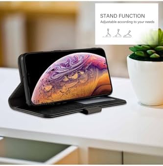 - Galaxy S26 Ultra ile uyumlu Kılıf 360 Tam Kaplar Deri Dokulu Kapaklı Cüzdan Standlı Kartvizitli - Siyah