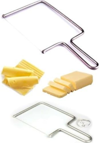 Paslanmaz Çelik Peynir Dilimleyici – Dayanıklı Tel Kesici, Kolay Kullanım, Peynir, Tereyağı ve Tatlı Dilimleme İçin Ergonomik Tasarım - Görsel 3