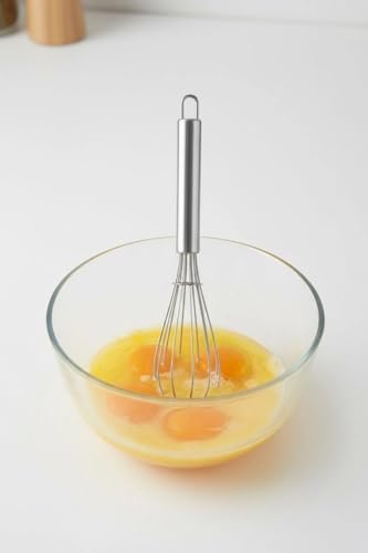 Çelik Çırpıcı, 35 cm, Metal Gövde, Gri, Paslanmaz, Ergonomik Tasarım, Derin Kap Uyumlu