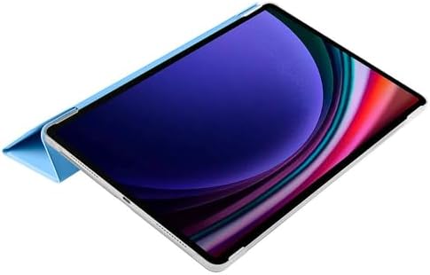 Galaxy Tab S9 FE Plus/Galaxy Tab S10 Plus Tablet ile Uyumlu Tablet Kılıfı Smart Cover Uyku Modlu Standlı Arkası Sert Şeffaf Kapak Mavi - Görsel 3