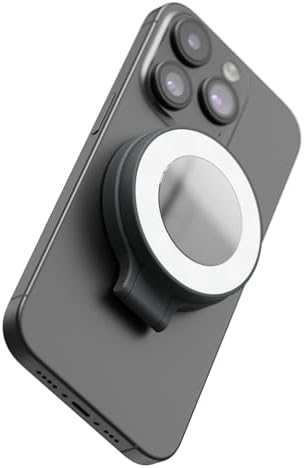 SnapPocket Light – LED selfie halka ışık, dört parlaklık ayarı ve entegre pil – manyetik tutucu her telefona sabitlenebilir – katlanabilir tasarım - Görsel 3