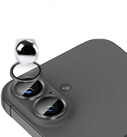 iPhone 17 ile uyumlu Kamera Lens Koruma Kolay Takabilen Görüş Açısını Bozmayan Yüksek çözünürlüklü Premium Advice Safir Kamera Lens Koruma (Siyah, iPhone 17) - Görsel 2