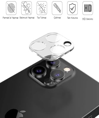 Apple iPhone 16 Uyumlu Kamera Lensi Şeffaf Koruma Camı - Görsel 3