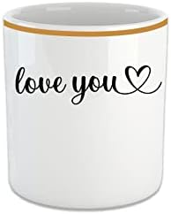 Alternative view of VIVAS Love You Espresso, Double Türk Kahvesi Fincanı - Kulpsuz Bardak