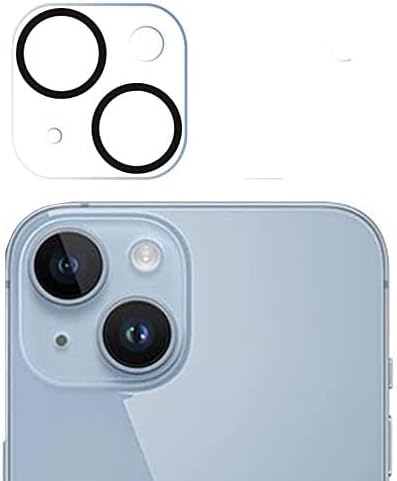 iPhone 14 ve 14 Plus uyumlu Kamera Lens Koruyucu Temperli Cam Kamera Koruyucu 9H Sertlik HD Şeffaf Kamera Lens Kapağı Cam Film - Görsel 2