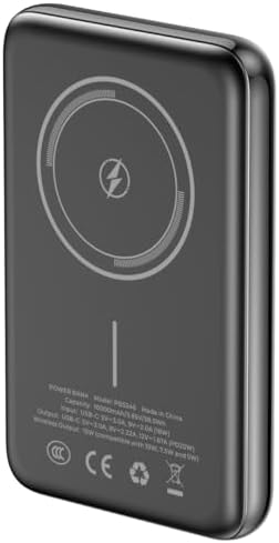 PB5246 10.000 mAh Manyetik Kablosuz Powerbank 15W Kablosuz 20W PD (Siyah)