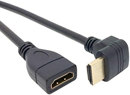 Alternative view of 4666 Hdmi Dişi Erkek Uzatma 90 Derece Dirsek Kablosu 0.5 Metre