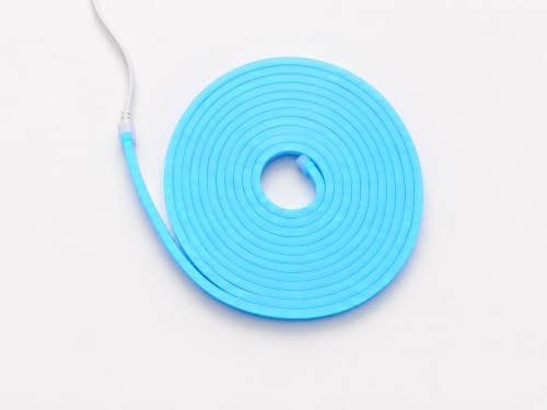5 Metre Akıllı Silikon Neon Görünümlü RGB LED Şerit Işık Uygulama Kontrollü Müzik ve Ses Senkronizasyonu 16 Milyon Renk USB Beslemeli Kumandalı - Görsel 2