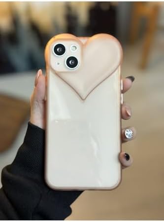Iphone 13 Ve 14 ile Uyumlu Kalp Model Şeffaf Kılıf - Görsel 3