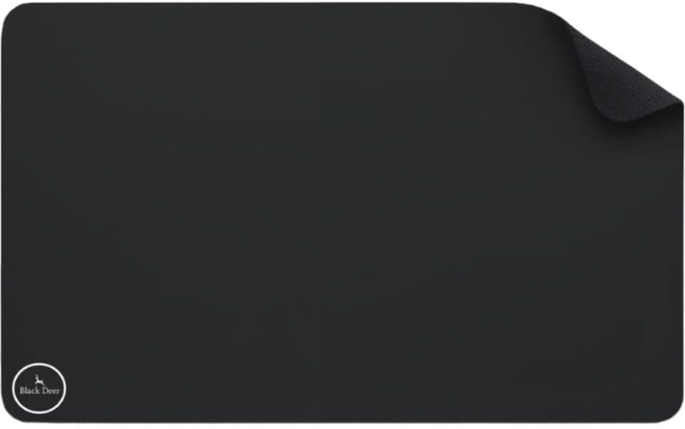 Alternative view of Black Deer Siyah Professional Oyuncu Gaming Mouse Pad,Ofis Masa Pad, Kaydırmaz Taban Mouse Pad, Su Geçirmez Mouse Pad (35x28 M)