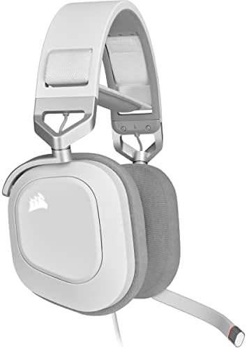 HS80 RGB USB Oyuncu Kulaklığı, Dolby 7.1 Surround, Dinamik RGB Aydınlatma, Discord Sertifikalı, Beyaz (CA-9011238-EU) | Düşük Gecikme Süresi, Çok Yönlü Mikrofon, 60 ft Menzil, 20 Saate Kadar Pil Ömrü, Kablosuz PS5/PS4 Uyumluluğu