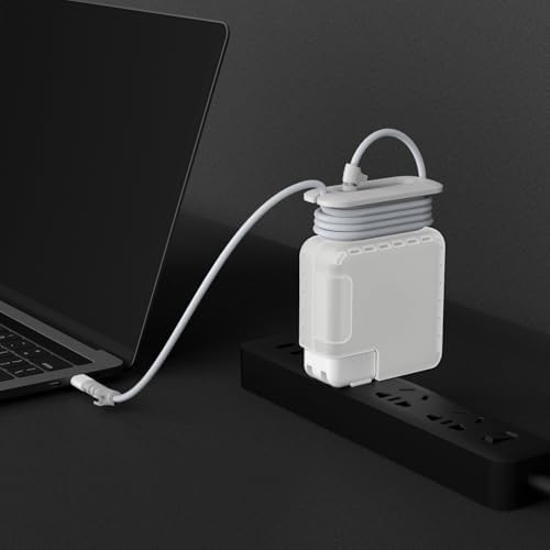 MacBook Şarj Adaptör Kılıfı 85W MagSafe 1-2 87W 96W USB-C Uyumlu A1286 A1398 A2141 A1707 A1990 A2442 A2779 A2992 A3185 A3427 | Sert Koruyucu Kapak Kablo Düzenleyici