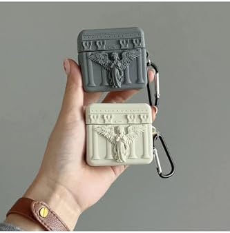 CaseOnn Kılıf Antik Melek Bej Bej Apple AirPods 4. Nesil/ANC ile uyumlu - Görsel 2