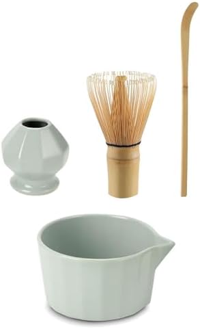 Alternative view of 4lü Matcha Set Kase Kaşık Whisk Tutucu Bambu Whisk Çırpıcı ve Bambu Kaşık mt248