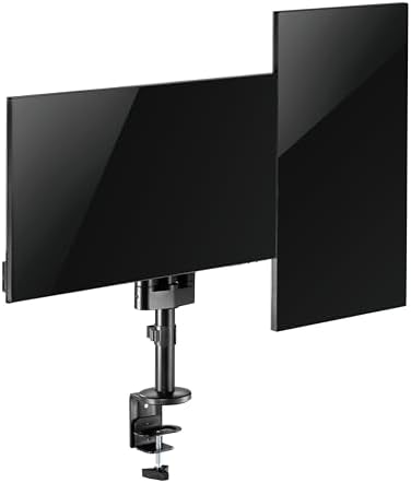 Alternative view of Voltix Çift Kol Monitör Tutucu 17" - 32" Ekranlar İçin, 8kg Taşıma Kapasiteli, VESA Uyumlu, Eğilebilir Döndürülebilir Kablo Kılavuzlu Ergonomik LCD LED Ekran Kolları