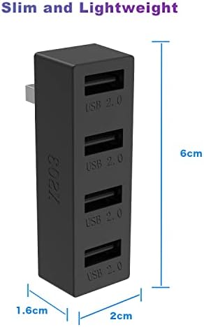 Xbox Serisi X/S için 4 Bağlantı Noktalı USB Hub 2.0, Xbox Serisi X/S Konsolu ile Uyumlu Yüksek Hızlı USB Hub Splitter Genişletme Adaptörü - Görsel 3