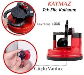 Profesyonel Şefler Için Vantuzlu Bıçak Bileyici A Kalite Ömürlük Bıçak Bileme Aleti, Knife Sharpener, - Görsel 3
