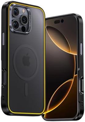 AOHI iPhone 16 Pro Max Kılıf MagSafe ile Uyumlu, Askeri Sınıf Düşme Koruması, İnce, Manyetik Darbeye Dayanıklı Telefon Kılıfı, 16,9 cm iPhone 16 Pro Max için, Siyah - Görsel 3