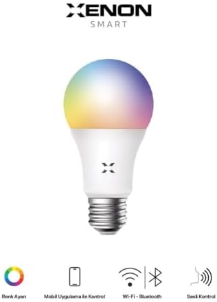 Xenon Smart Akıllı Wi-Fi Led Akıllı RGB Ampul Mobil Uygulama Denetimli Google Home ve Alexa Uyumlu Çok Renkli Lamba (1 Adet) X7021 - Görsel 3