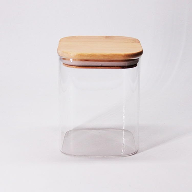 Alternative view of 900ml Sızdırmaz Vakumlu Bambu Kapaklı Borosilikat Cam Kavanoz – Hava Geçirmez & Dayanıklı Gıda Saklama Kabı (10cm x 13cm)