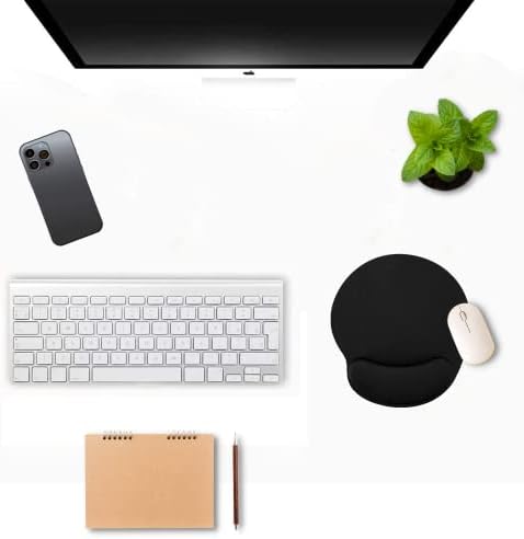Alternative view of BLACK DEER Siyah Bilek Destekli Mouse Pad,Ergonomik Kaymaz Taban,Oyun ve Ofis için Fare Altlığı,Suya Dayanıklı (Siyah)