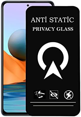 Xiaomi Redmi Note 10 Pro ile uyumlu Tam Kaplayan Anti Statik Görünmez Safir Ekran Koruyucu Hayalet Cam