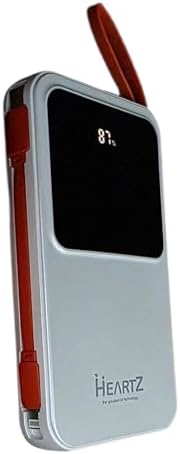 H22 10000 mah power bank PD 20W ve USB 22.5W FAST HIZLI ŞARJ DAHİLİ TYPE C VE LİGHTNİNG KABLOLU DÜNYA STANDARTLARINA UYGUN POLYMER BATARYA BİREBİR AMPER LCD GÖSTERGELİ POWERBANK - Görsel 3