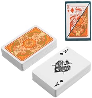 Kırmızı Pvc Plastik Su Geçirmez iskambil Poker Oyun Kağıdı rd60kr - Görsel 3
